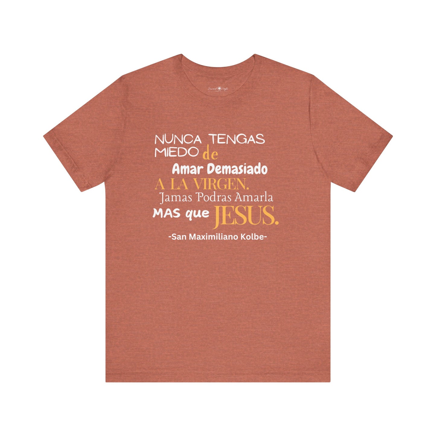 Saint Maximilian Kolbe Love for Mary Unisex Tee