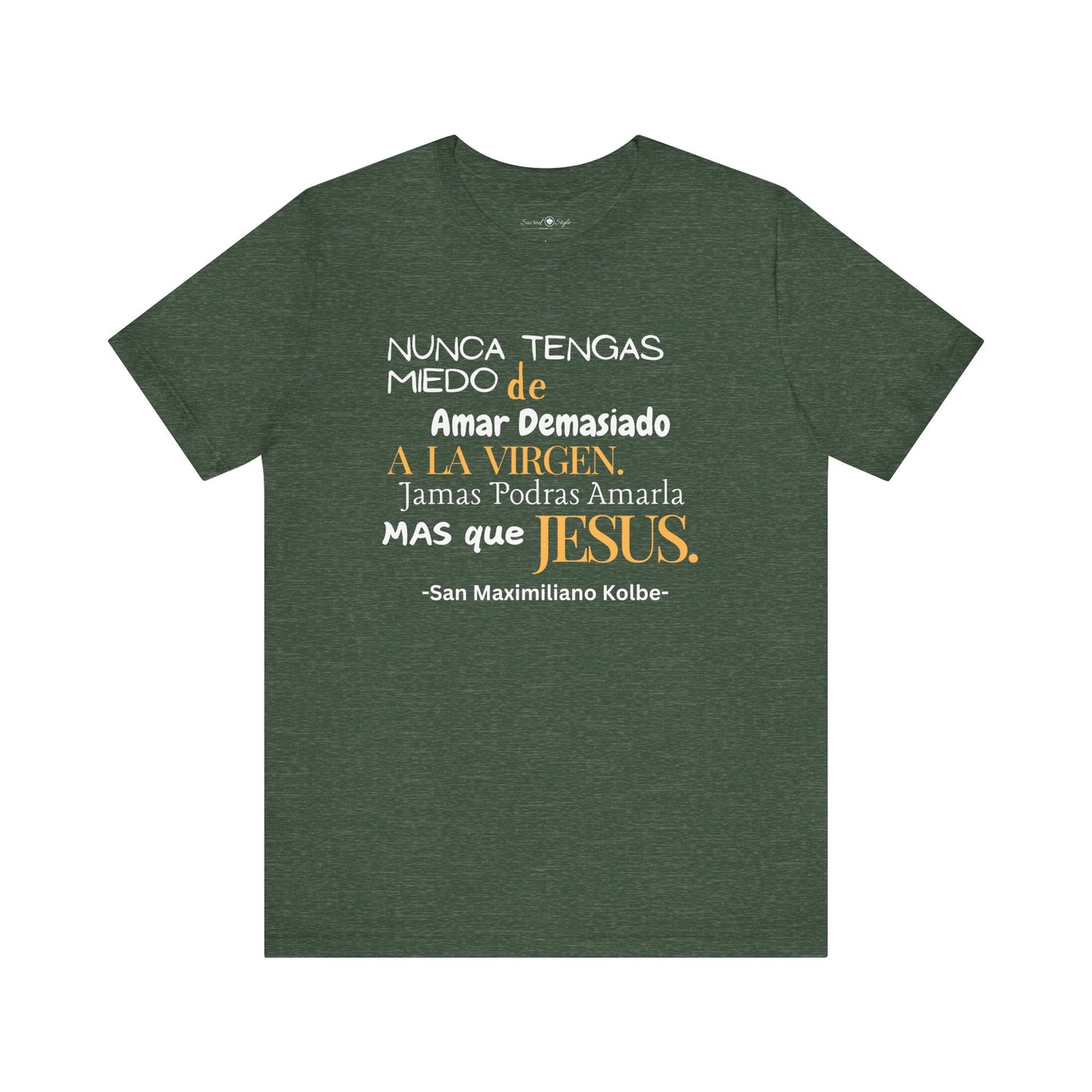 Saint Maximilian Kolbe Love for Mary Unisex Tee