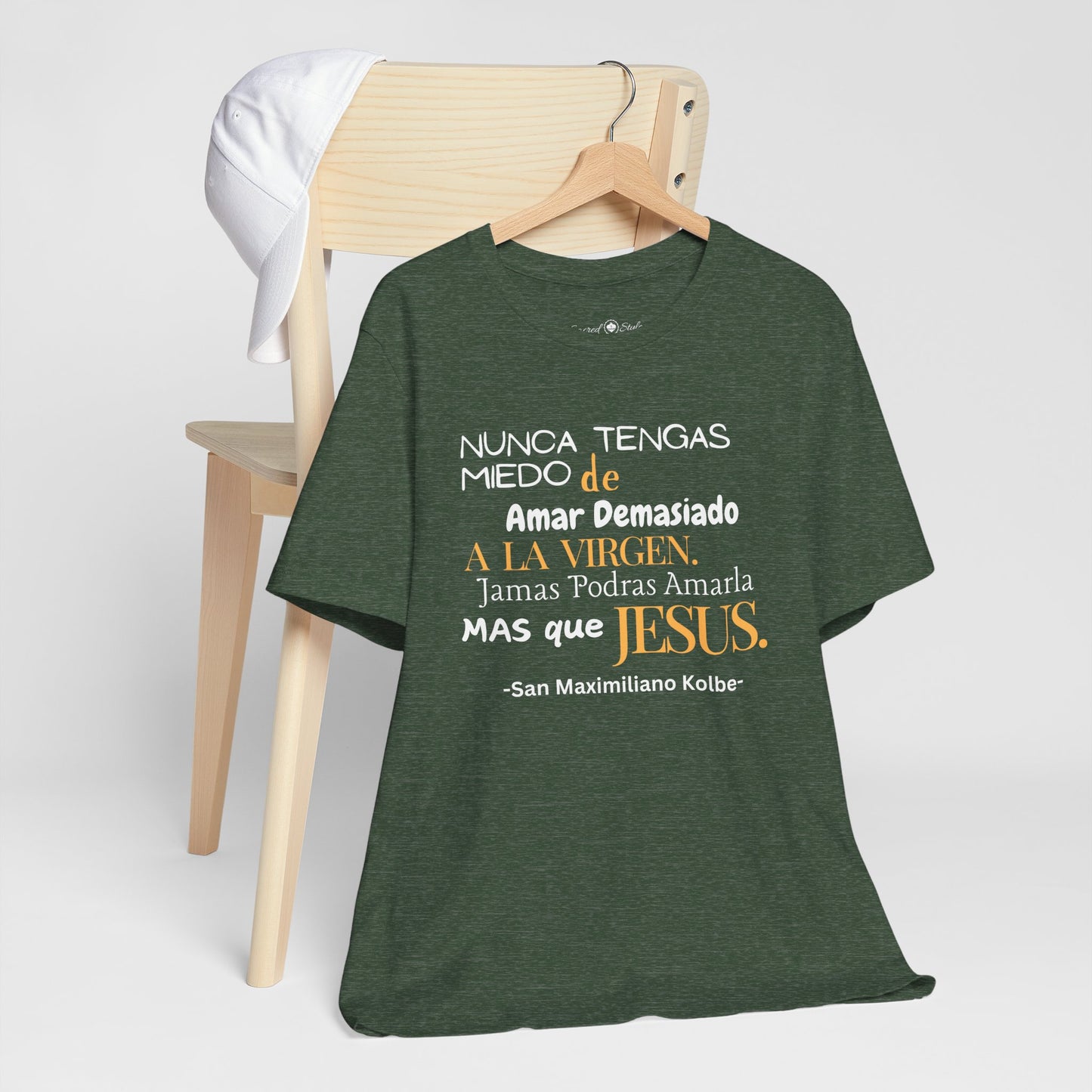 Saint Maximilian Kolbe Love for Mary Unisex Tee