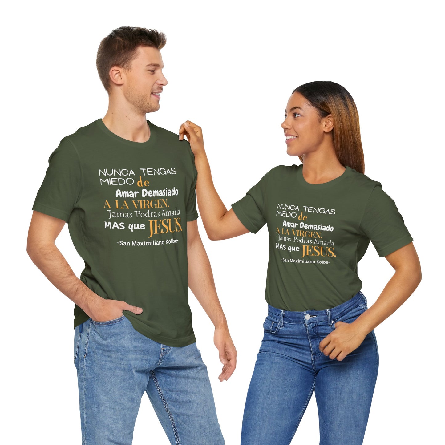 Saint Maximilian Kolbe Love for Mary Unisex Tee