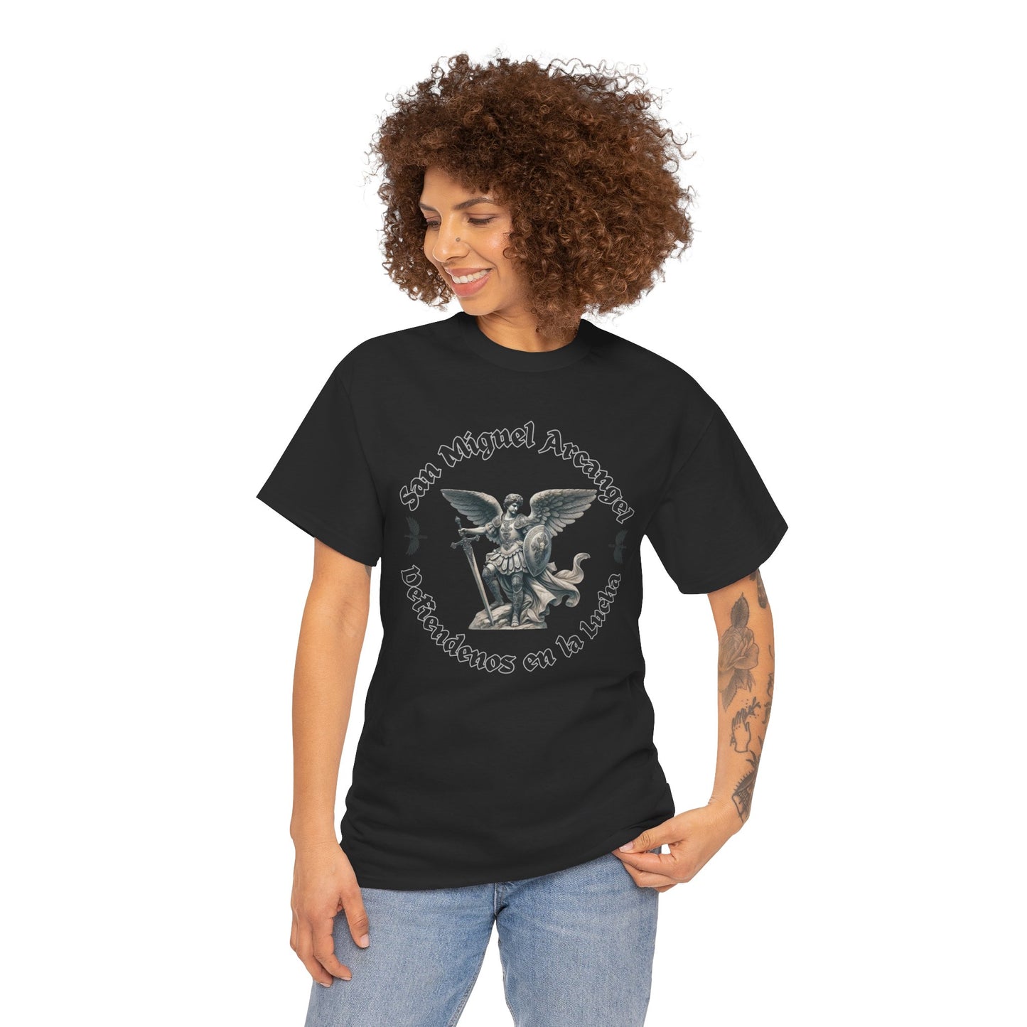 San Miguel Arcangel Unisex Tee - Defiendenos en la Lucha