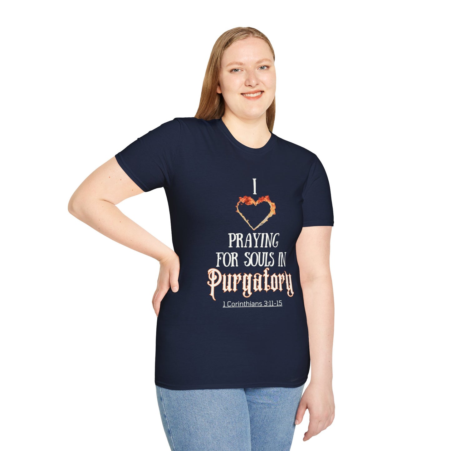 I Love Praying for Souls in Purgatory Catholic T-Shirt