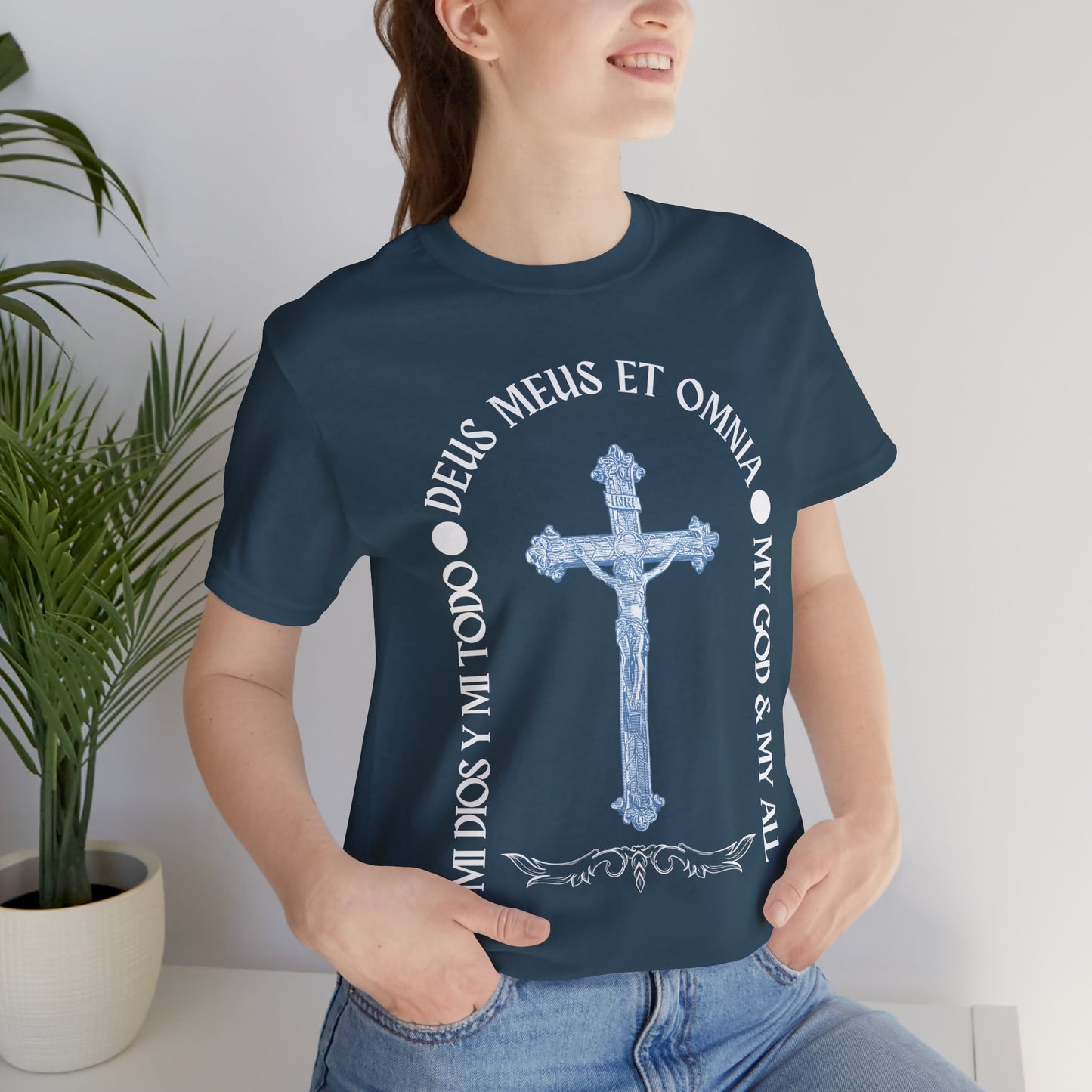 Trilingual "My God and My All" - Unisex T-Shirt