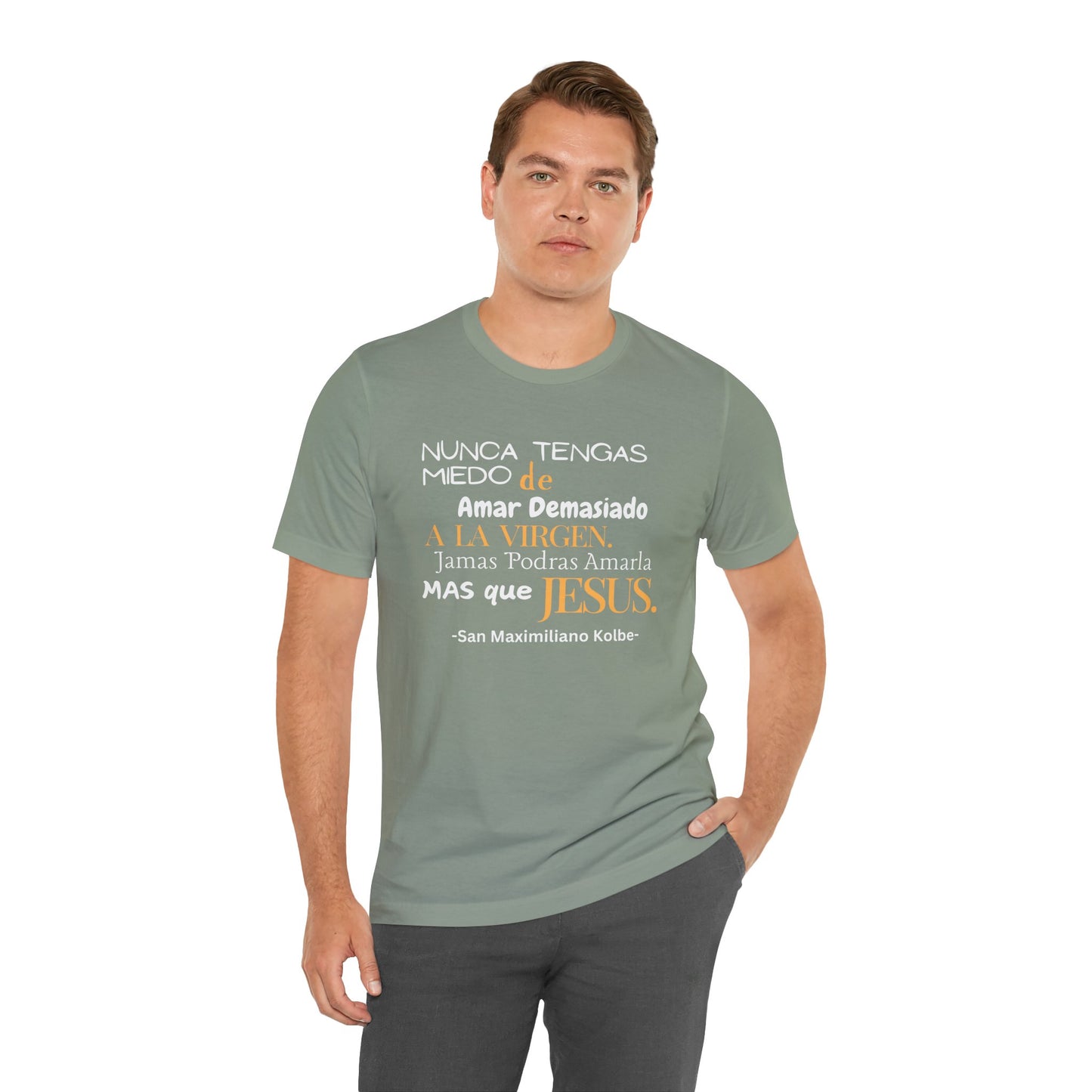 Saint Maximilian Kolbe Love for Mary Unisex Tee