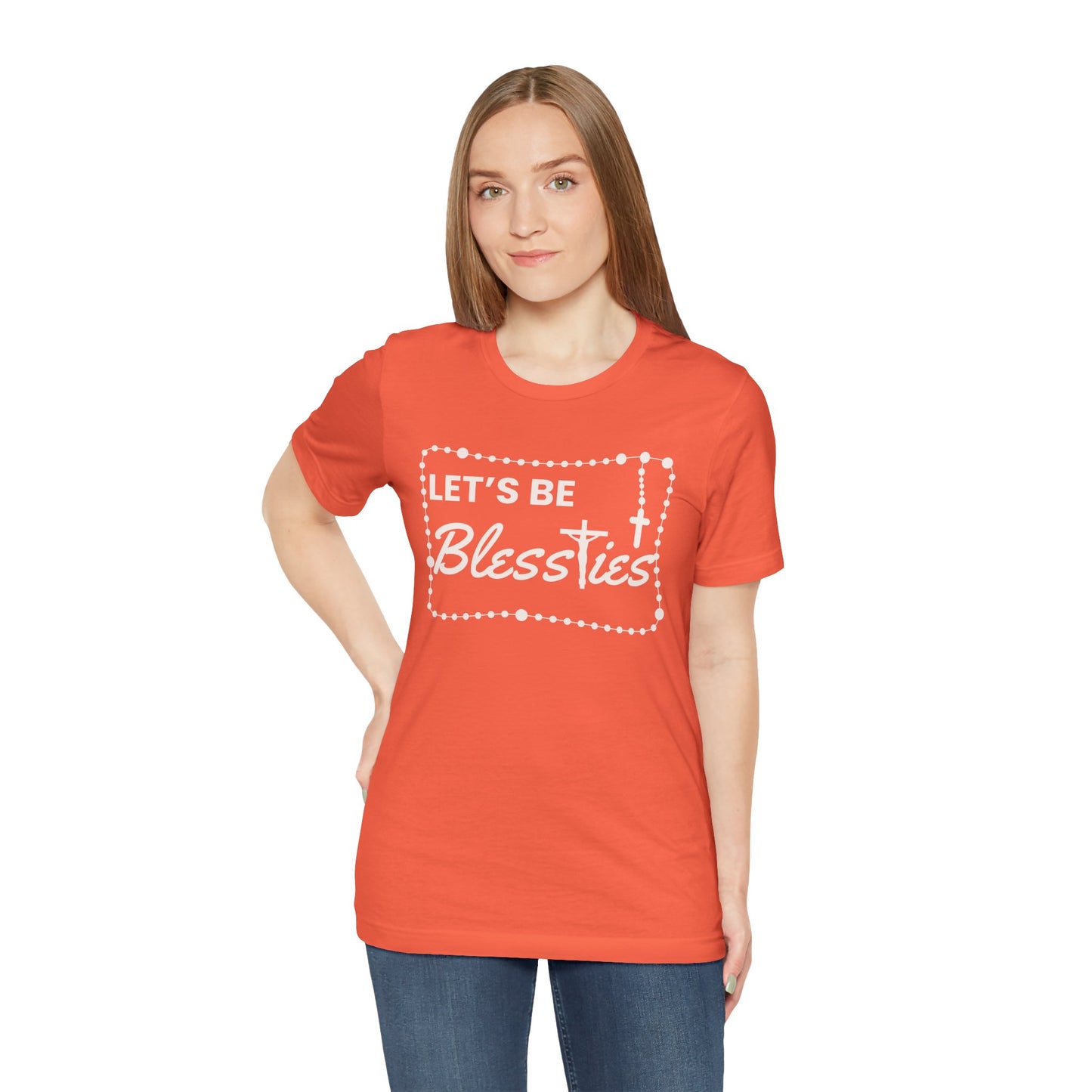 Catholic Blesstie Tee with Rosary Image