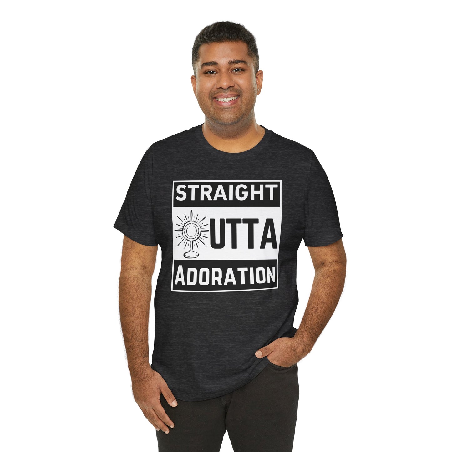 Straight Outta Adoration of the Blessed Sacrament Tee