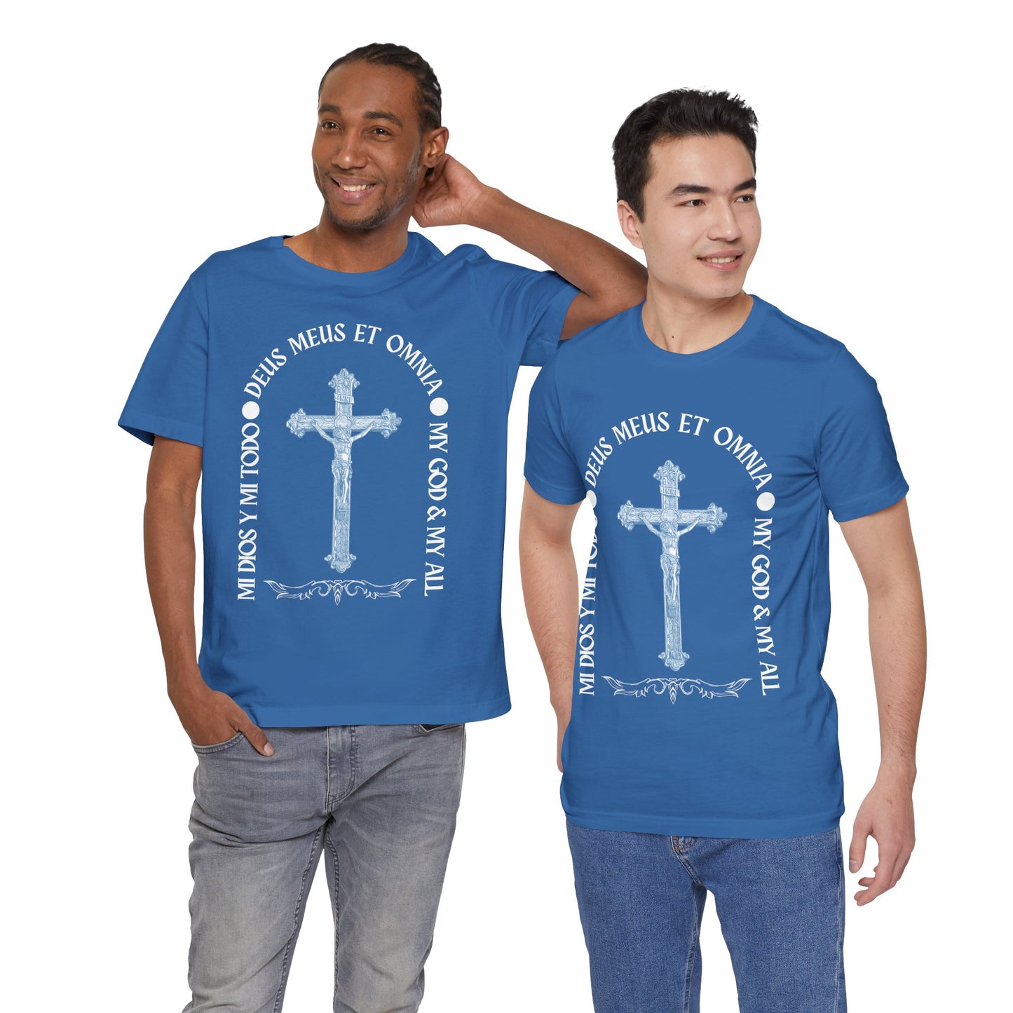 Trilingual  "My God and My All" - Unisex T-Shirt