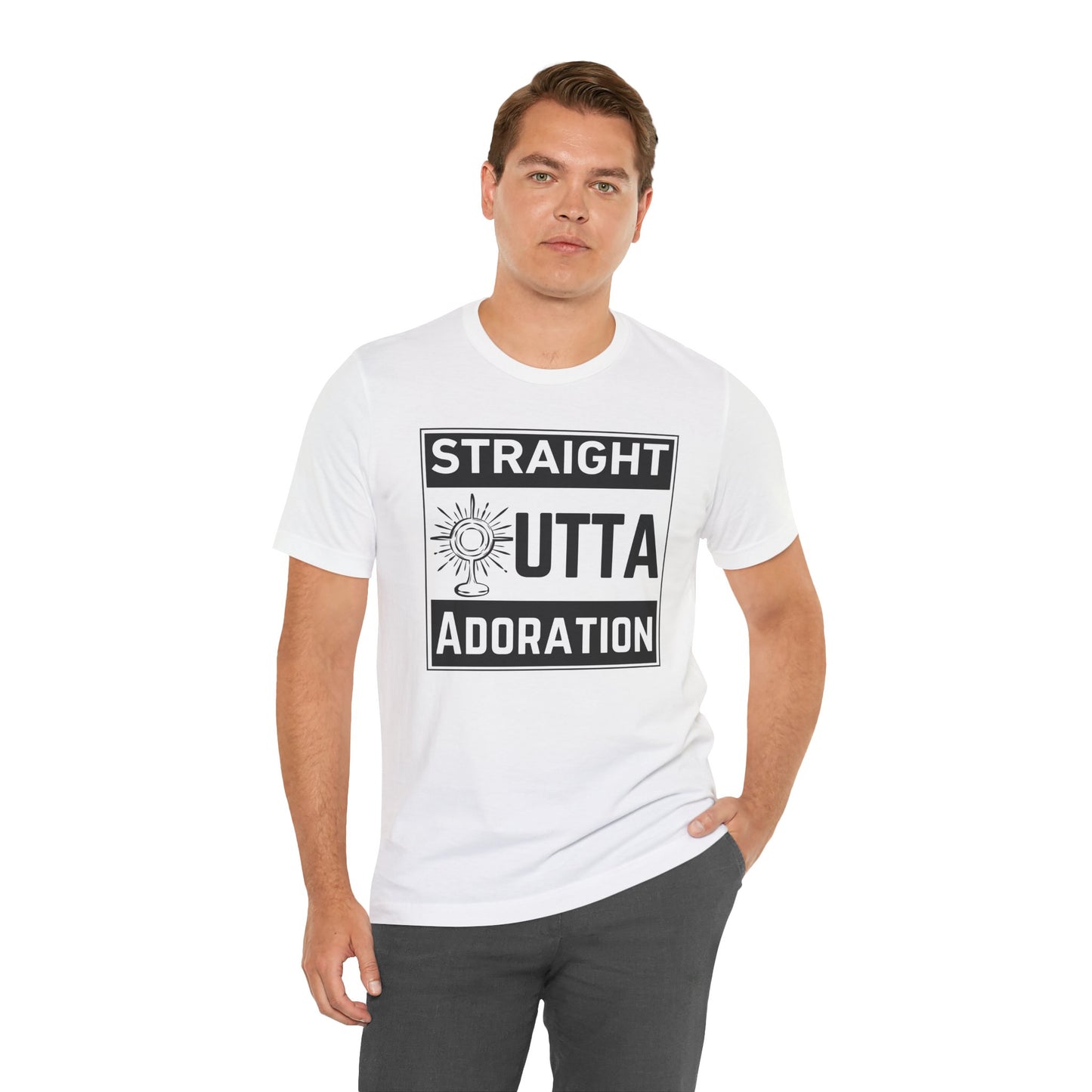 Straight Outta Adoration of the Blessed Sacrament Tee