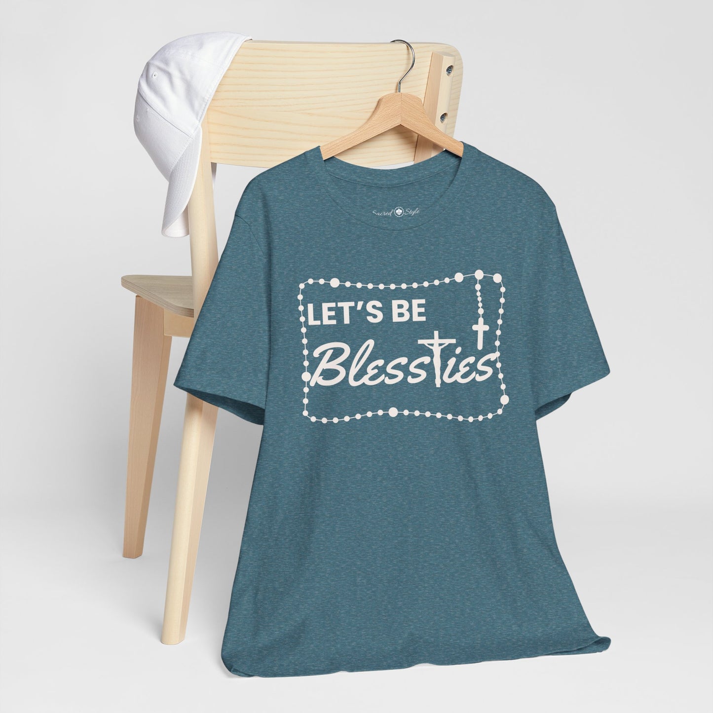 Catholic Blesstie Tee with Rosary Image