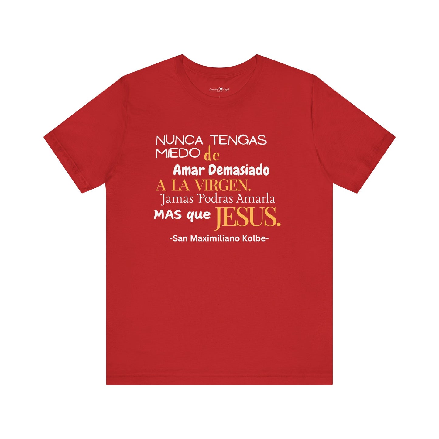 Saint Maximilian Kolbe Love for Mary Unisex Tee