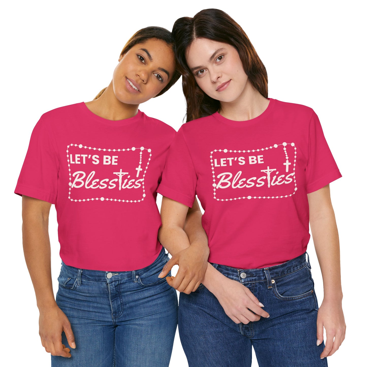 Catholic Blesstie Tee with Rosary Image