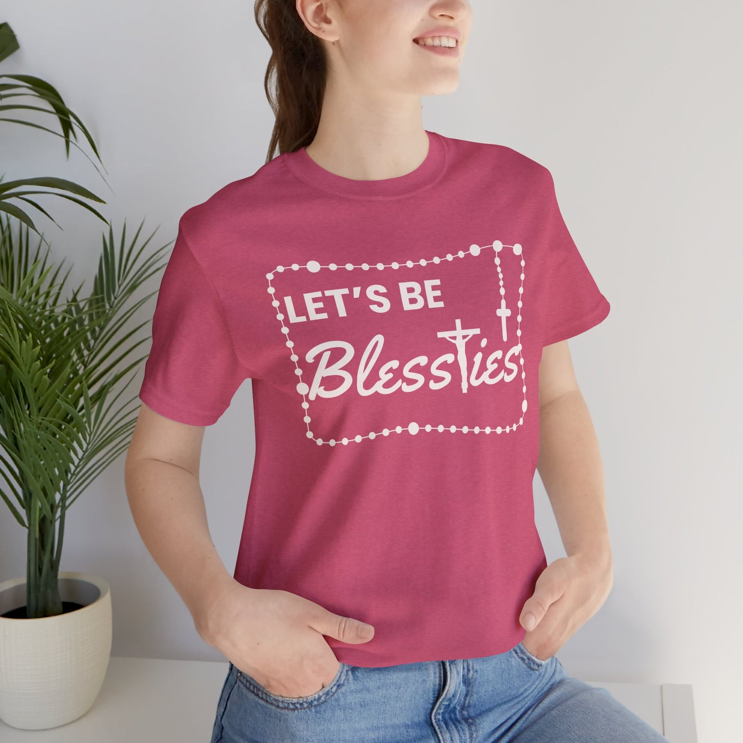 Catholic Blesstie Tee with Rosary Image