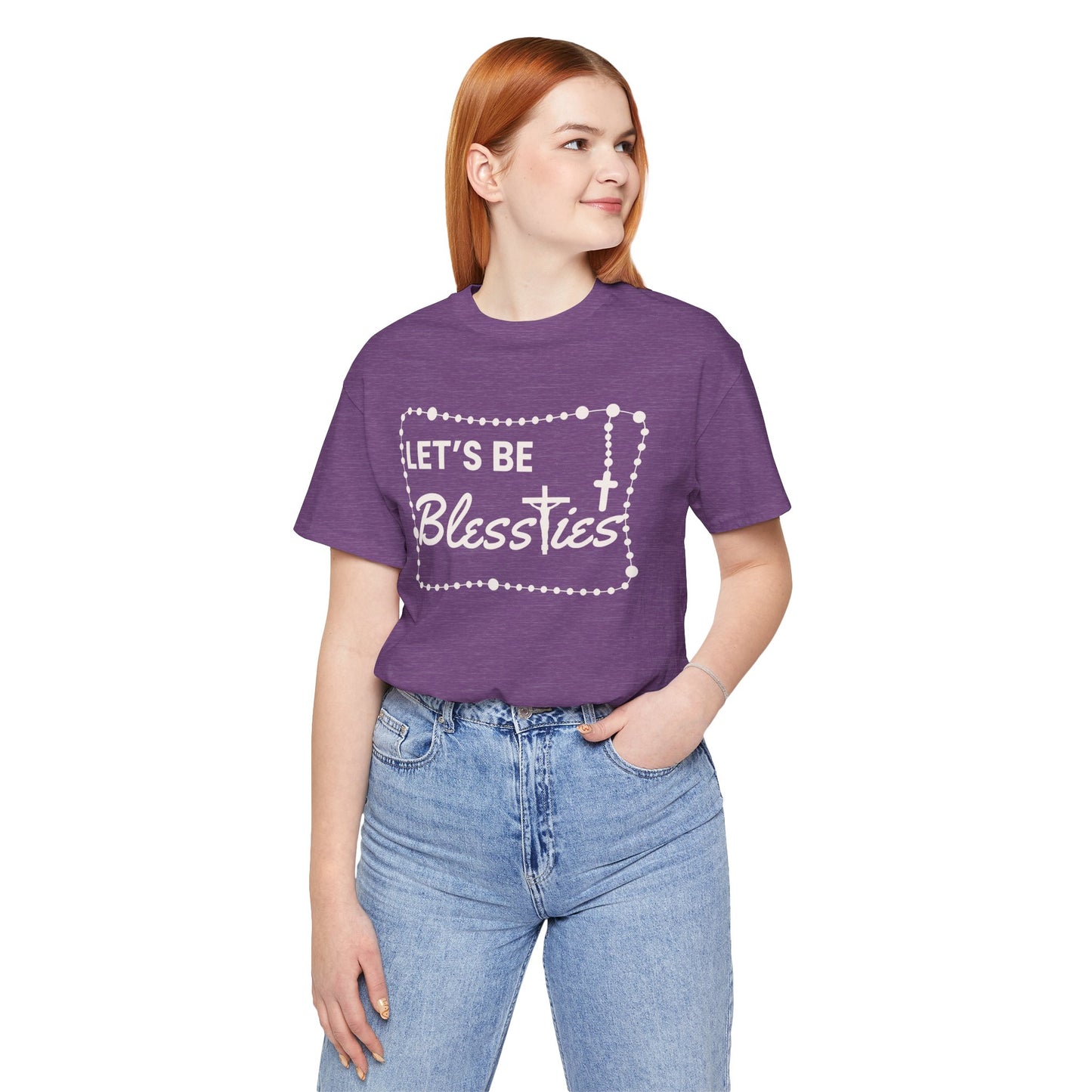 Catholic Blesstie Tee with Rosary Image