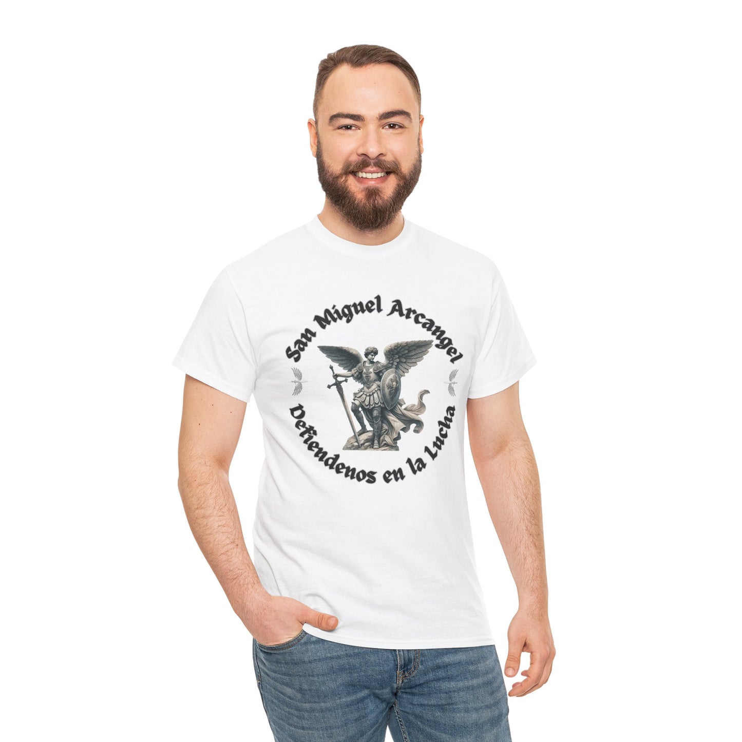 San Miguel Arcangel Unisex Tee - Defiendenos en la Lucha