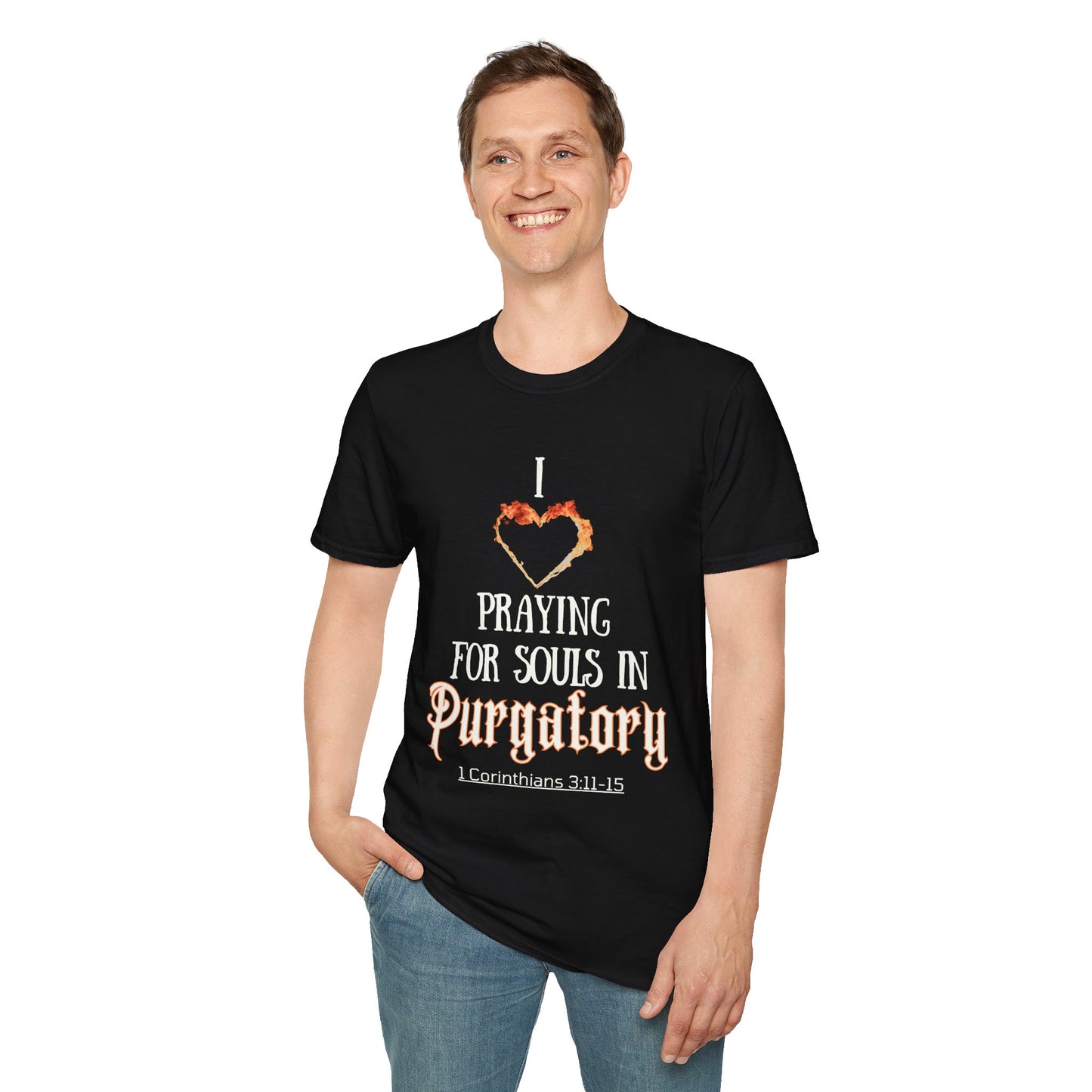 I Love Praying for Souls in Purgatory Catholic T-Shirt