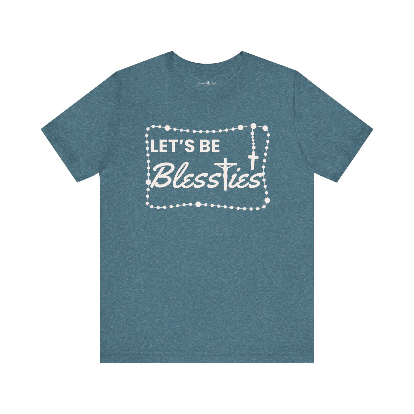 Catholic Blesstie Tee with Rosary Image