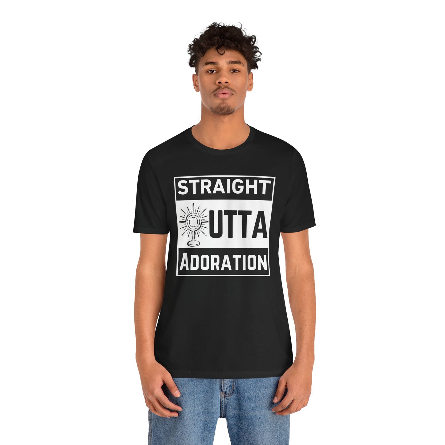 Straight Outta Adoration of the Blessed Sacrament Tee