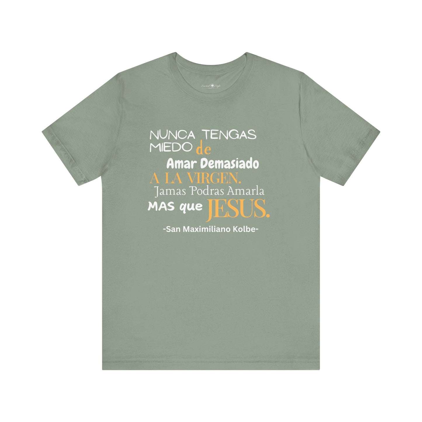 Saint Maximilian Kolbe Love for Mary Unisex Tee